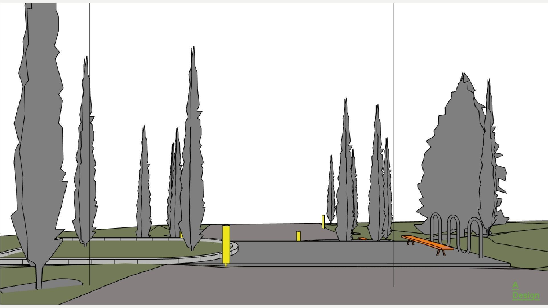 Rest zone - Revit 3D model_6