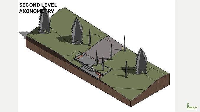 Rest zone - Revit 3D model 4