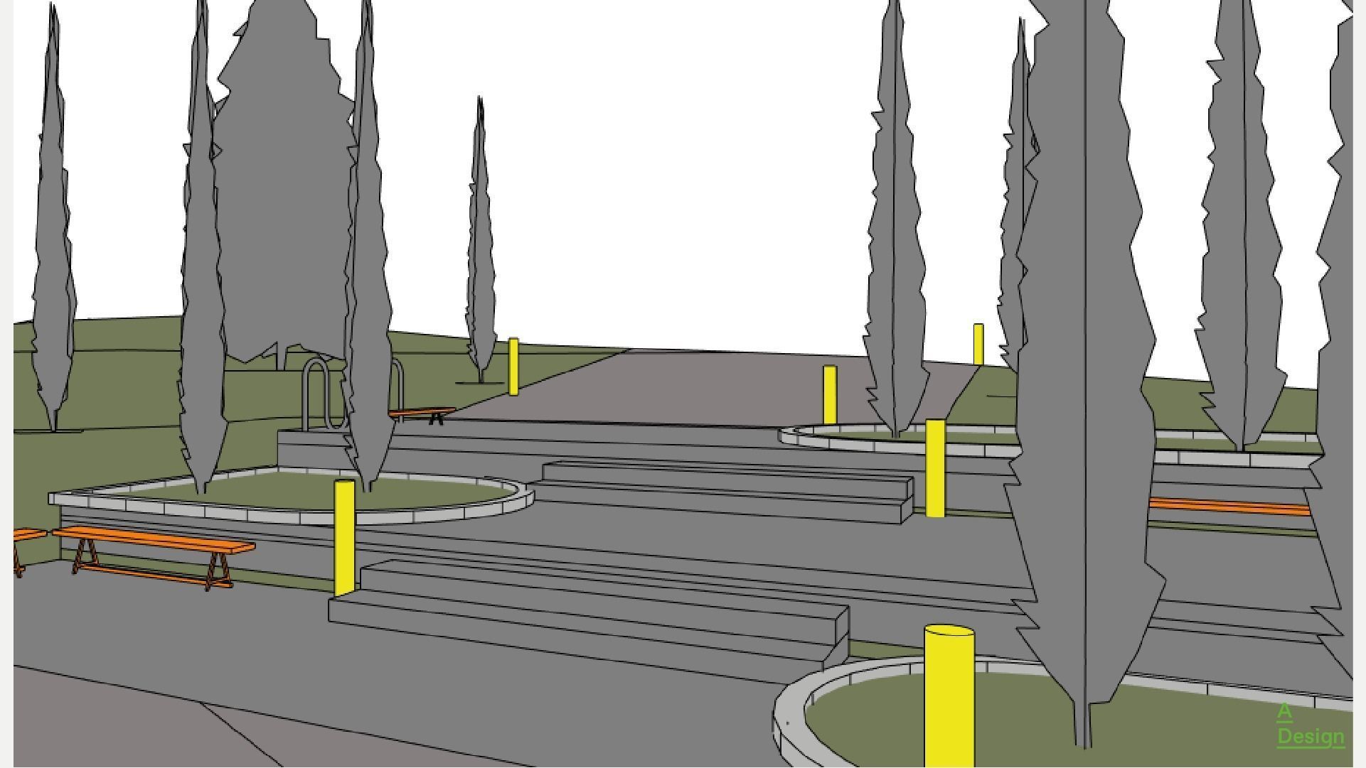 Rest zone - Revit 3D model_7