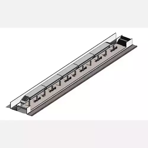 Subway station - Revit 3D model