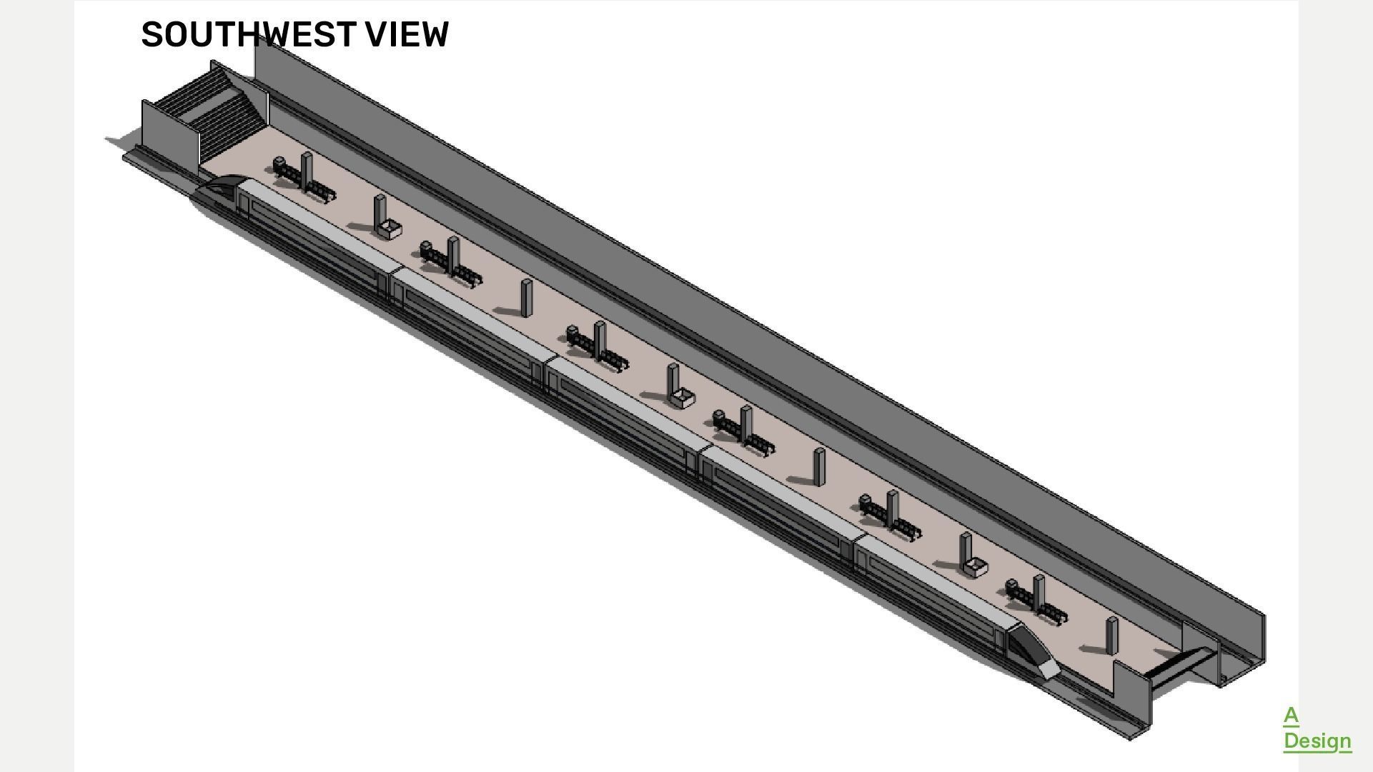 Subway station - Revit 3D model_1