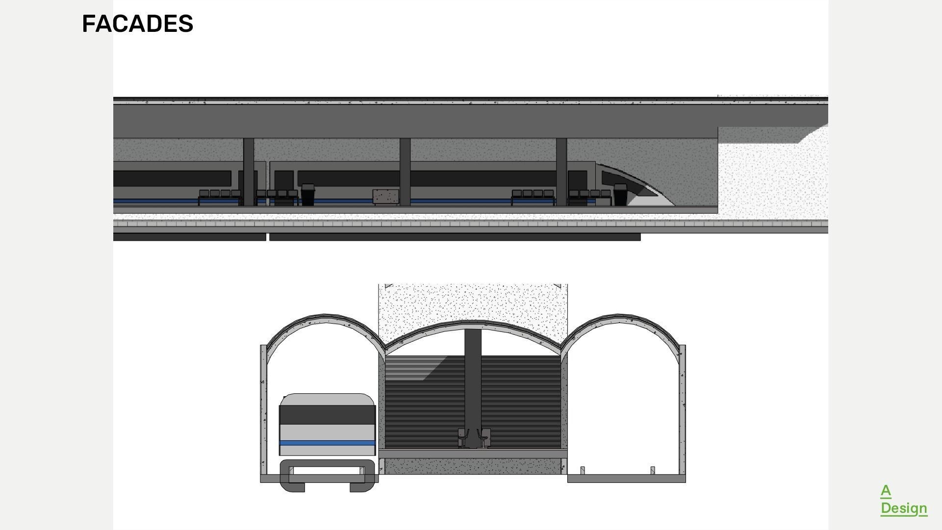 Subway station - Revit 3D model_5