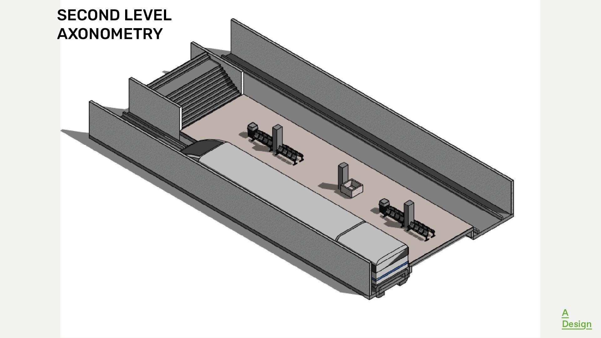 Subway station - Revit 3D model_3