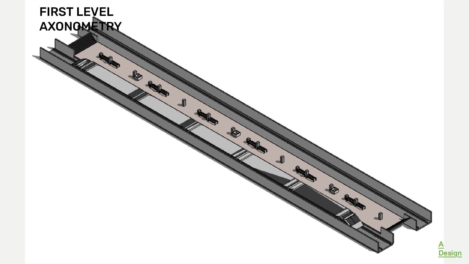 Subway station - Revit 3D model_2