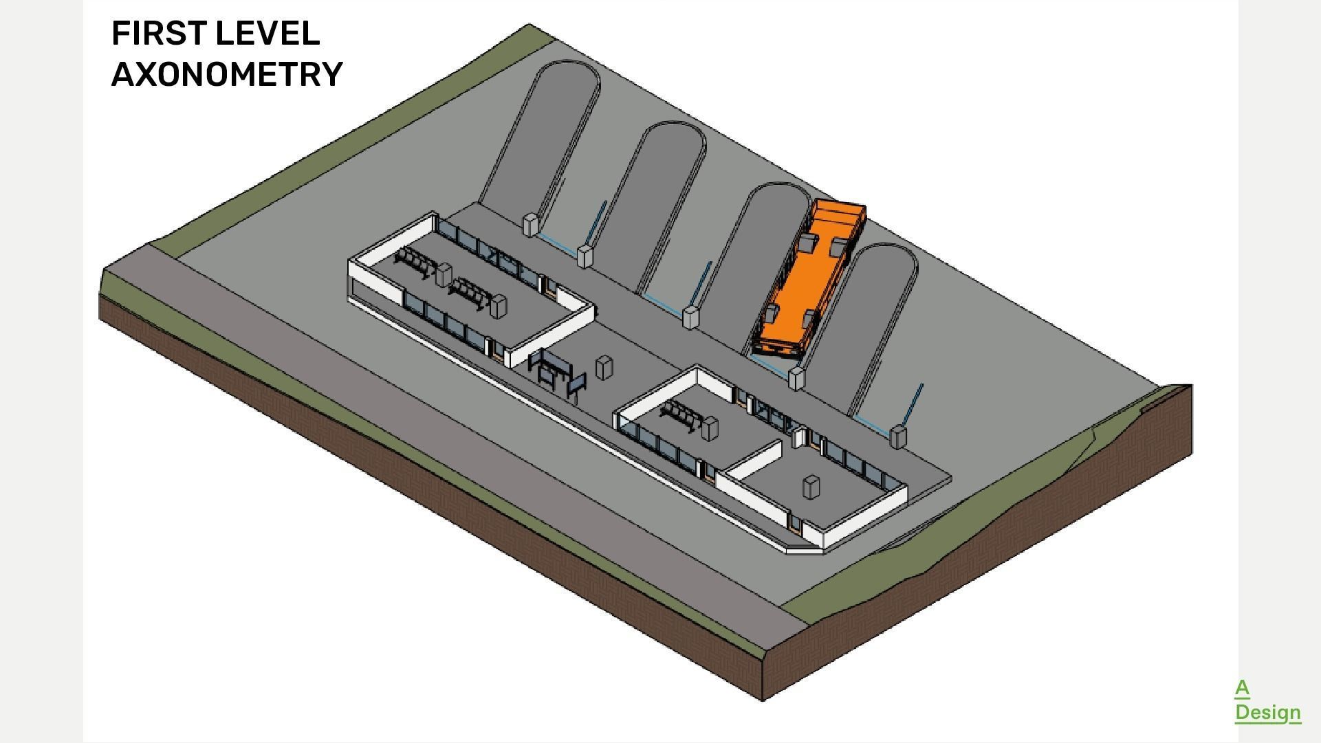 Transport hub - Revit 3D model_2