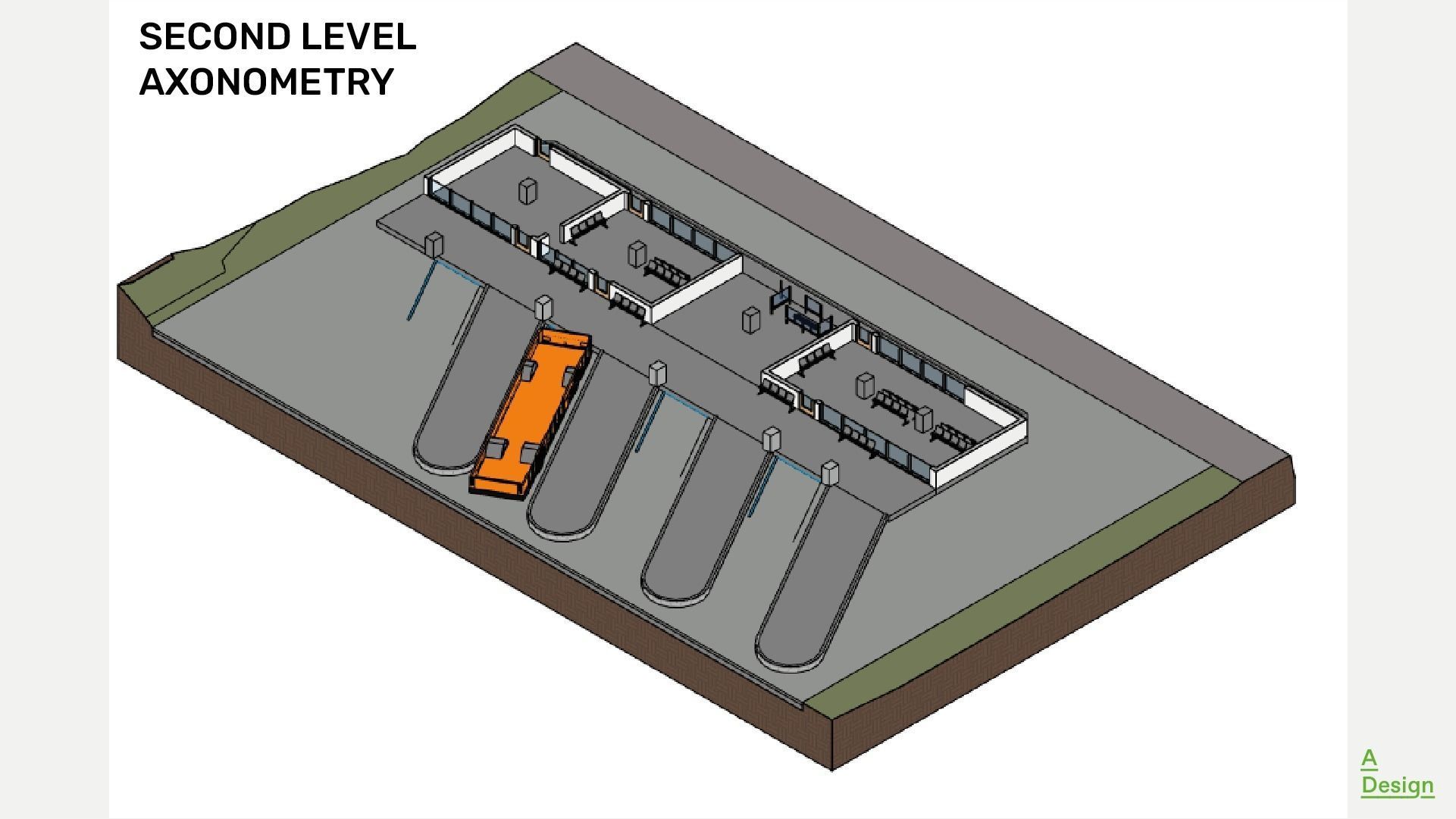 Transport hub - Revit 3D model_3