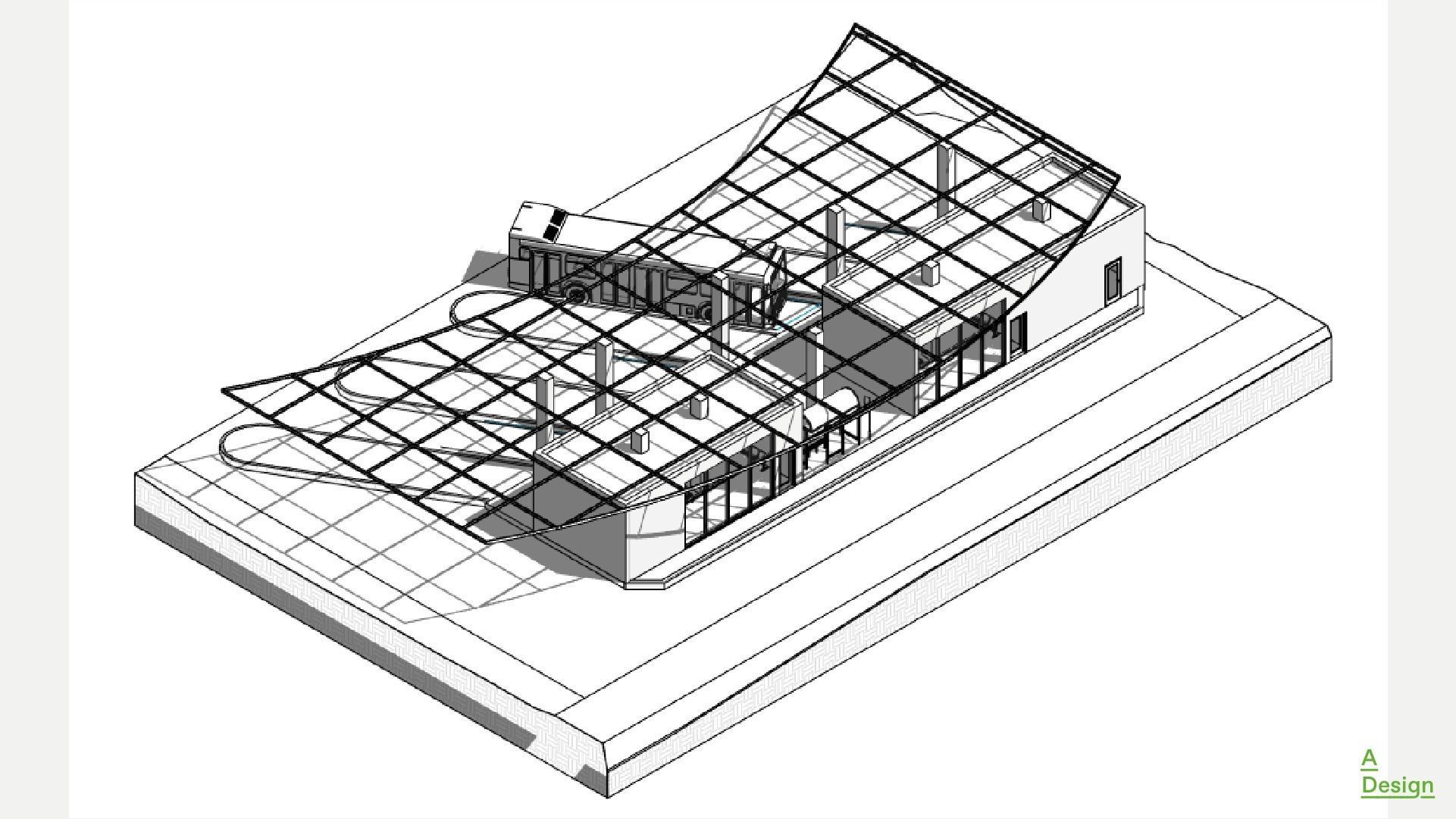Transport hub - Revit 3D model_9