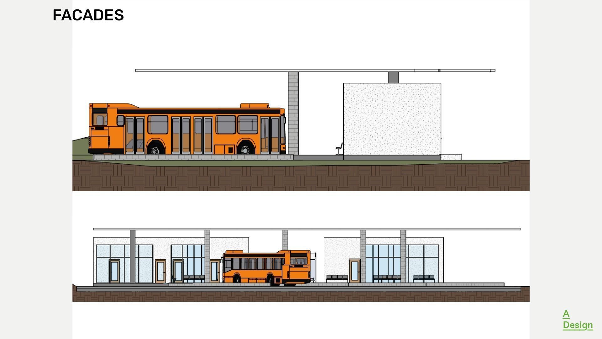 Transport hub - Revit 3D model_5