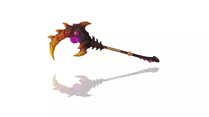Volcano King Scepter Low-poly 3D model