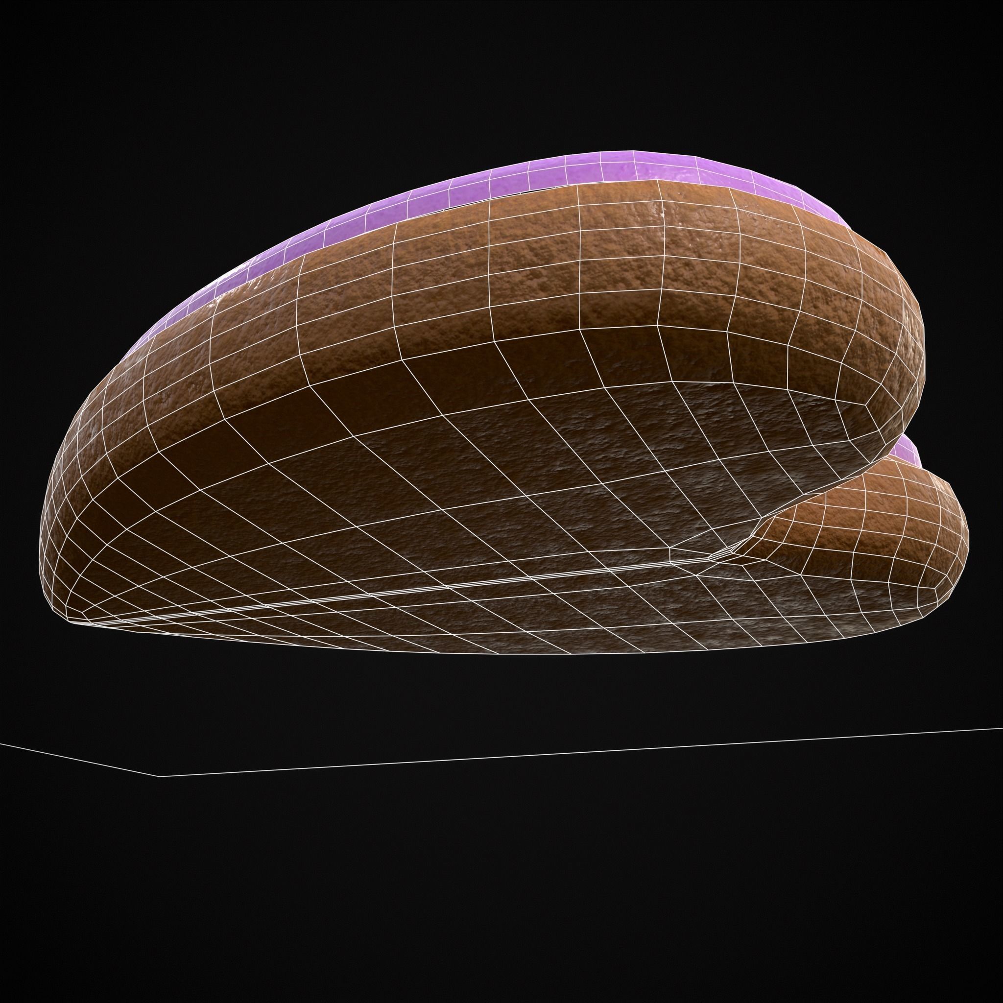 Valentines Pink Glaze Cookie Low-poly 3D model_18