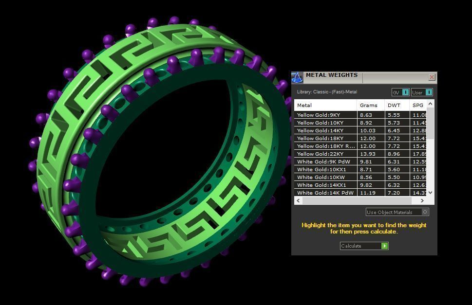 Rings greek wedding ring gold with diamonds 3D print model_4