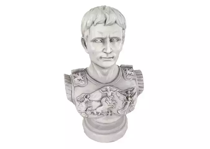  Augustus Caesar Primaporta Bust Statue Sculpture 3D model