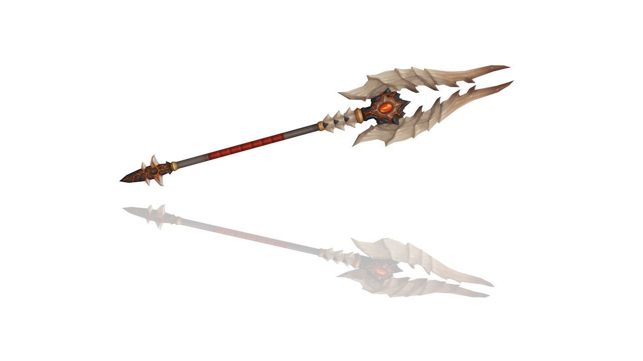Volcano King Spear Low-poly 3D model_2