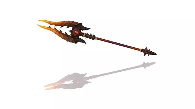 Volcano King Spear Low-poly 3D model