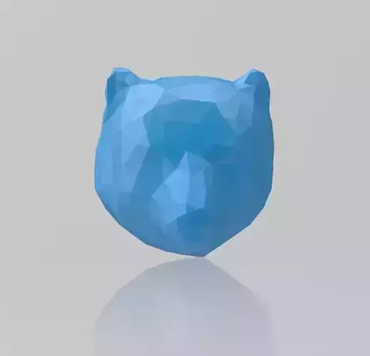 Bear Head Wall Mount 1 3D Printable Model  Hunting Game Head 