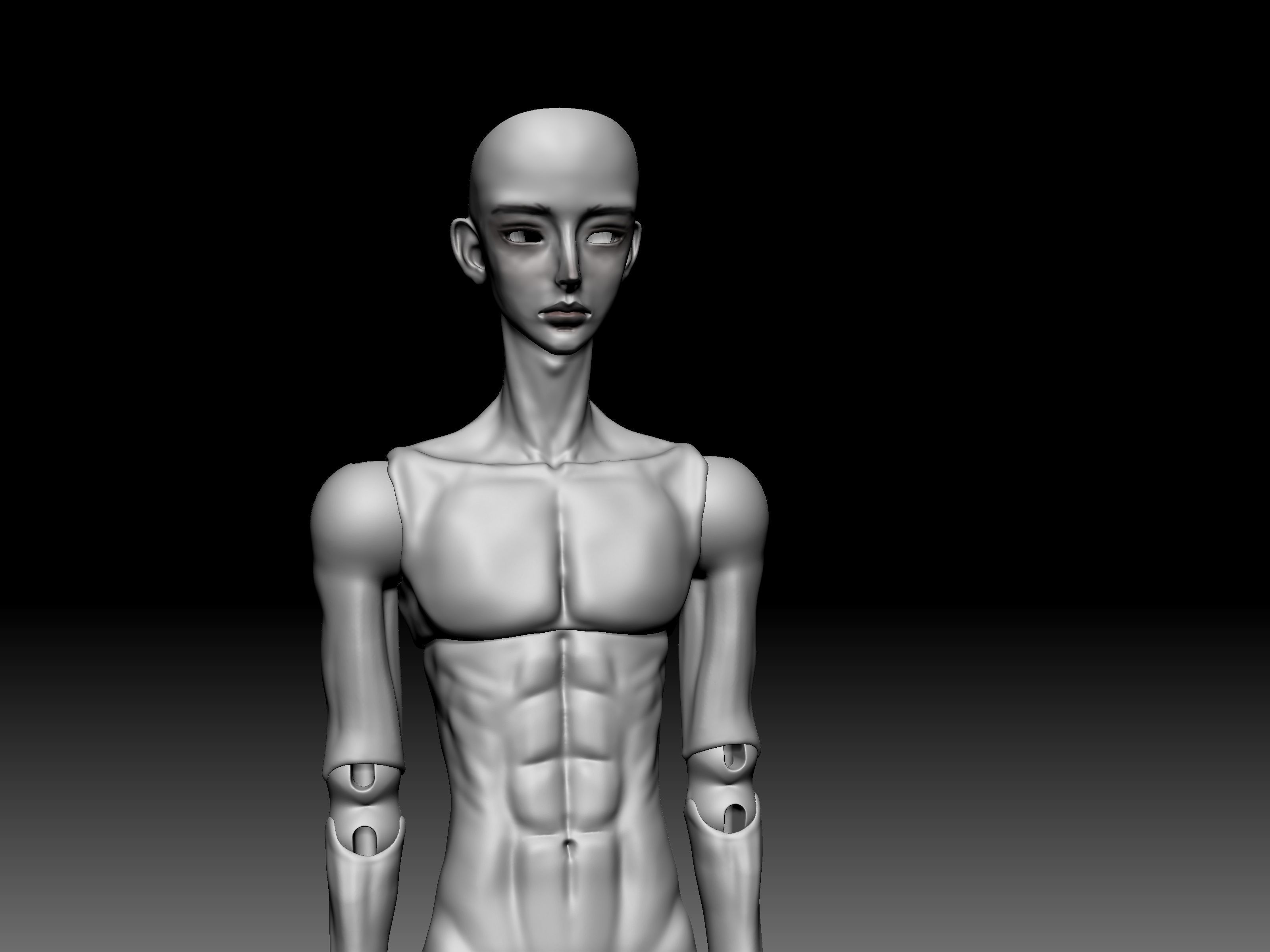 BJD MODEL MALE STL BALL JOINTED DOLL 3D print model_3