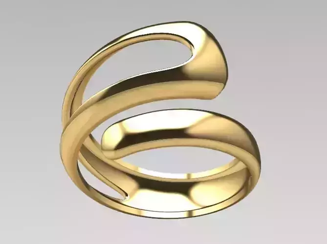 contemporary style split shank ring 