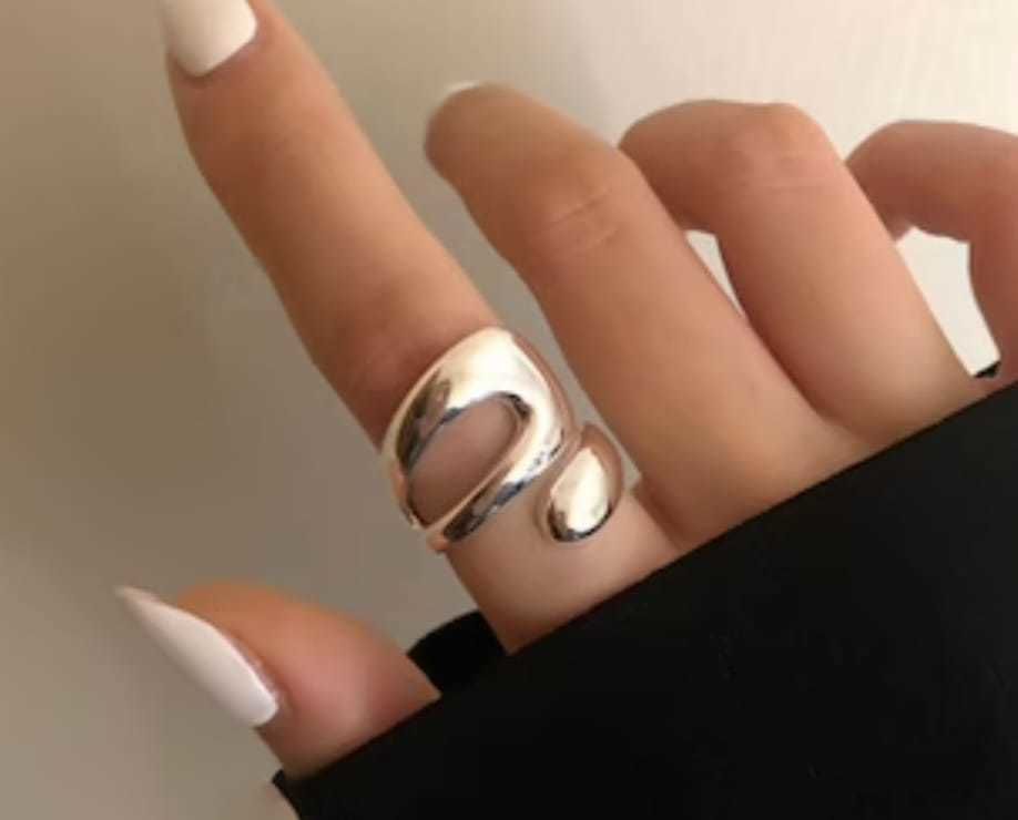 contemporary style split shank ring  3D print model_6