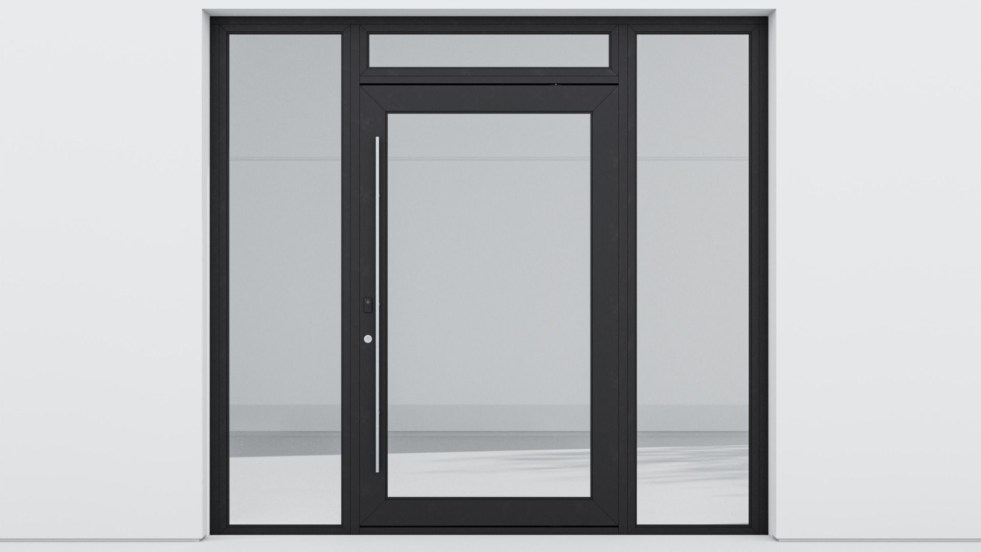 Aluminium door 60 3D model_1