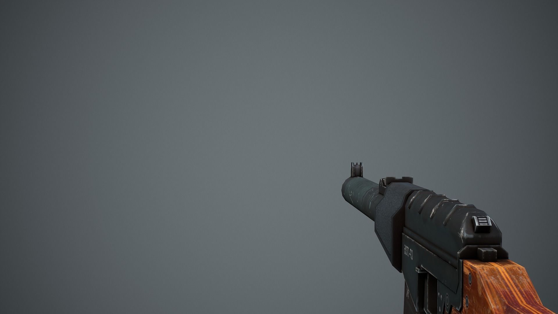 VSS Vintorez Sniper Rifle - Low Poly Game Ready Low-poly 3D model_11