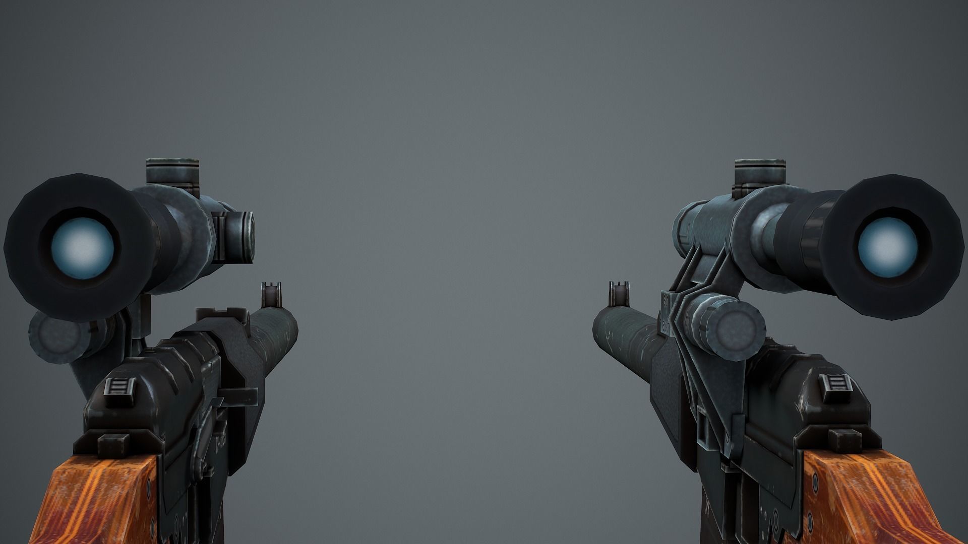 VSS Vintorez Sniper Rifle - Low Poly Game Ready Low-poly 3D model_10