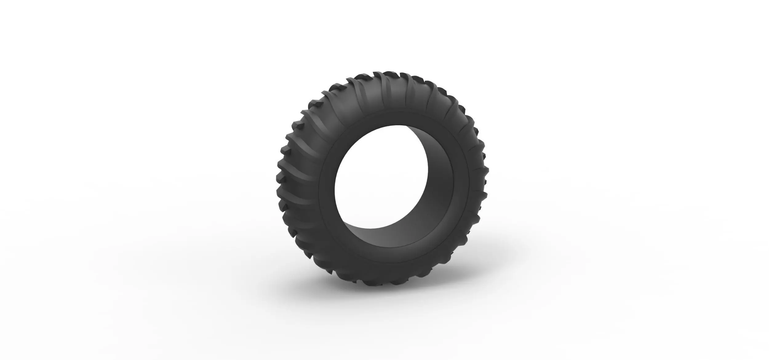 Dune buggy front tire 13 Scale 1 to 25 3D print model