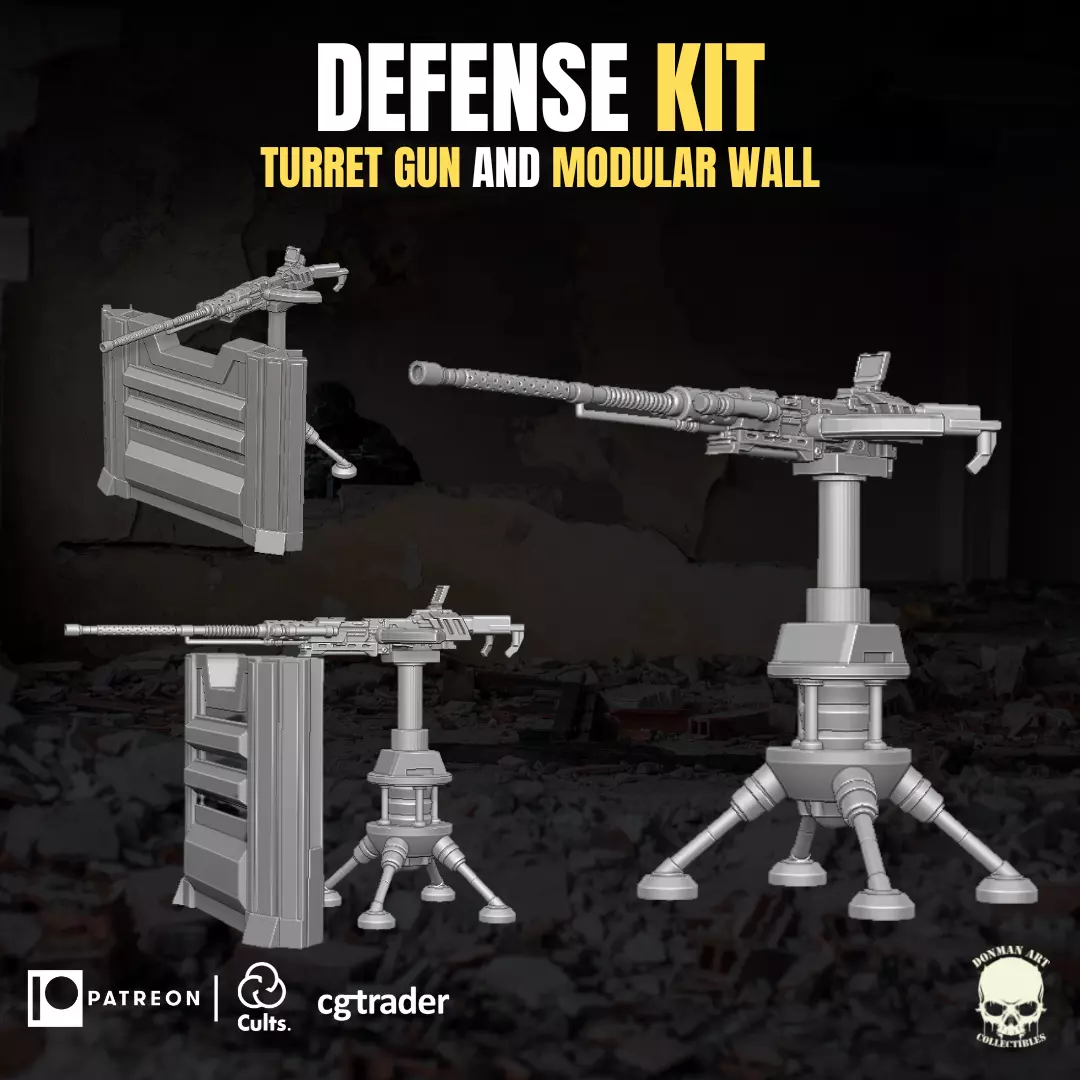 Defence Playset For Action Figures 3D print model_0