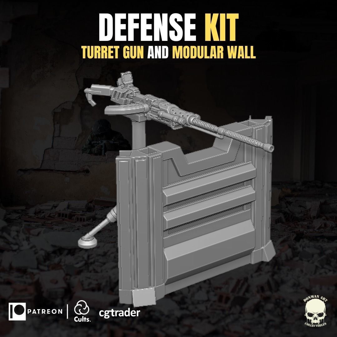 Defence Playset For Action Figures 3D print model_4