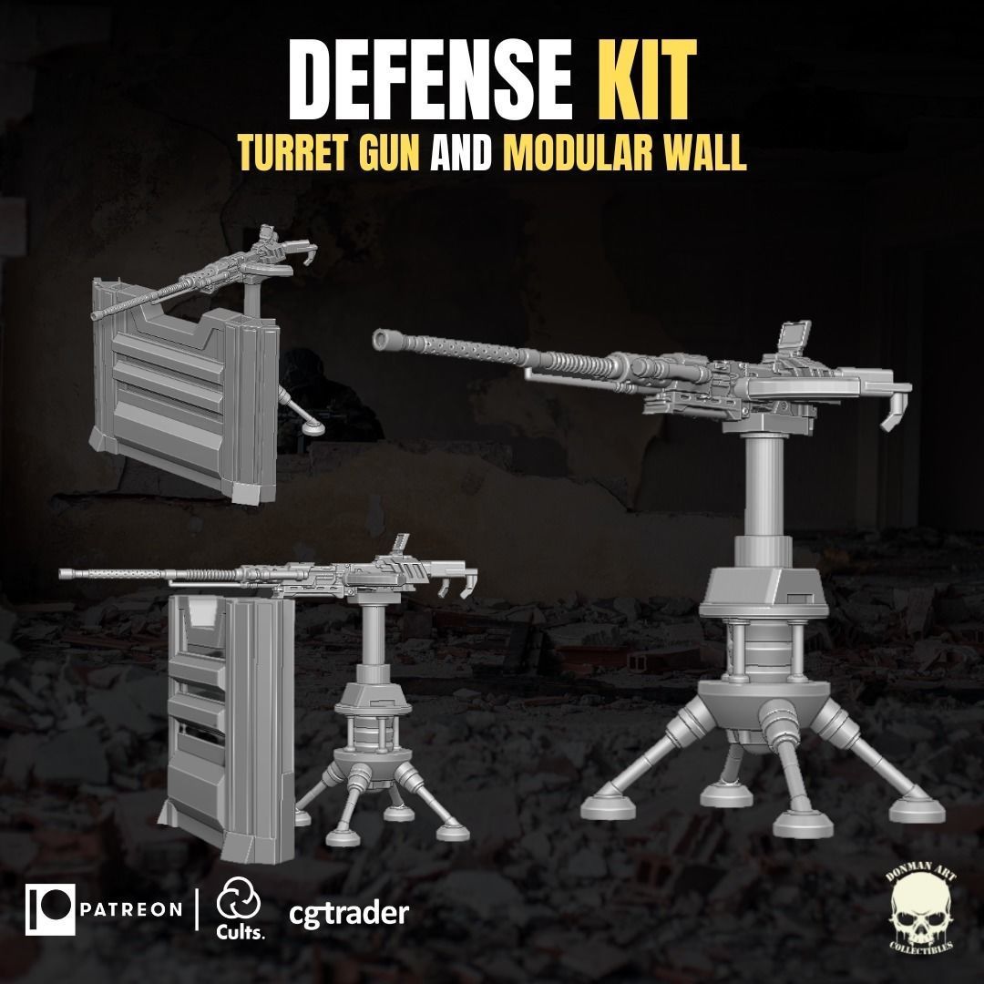 Defence Playset For Action Figures 3D print model_7