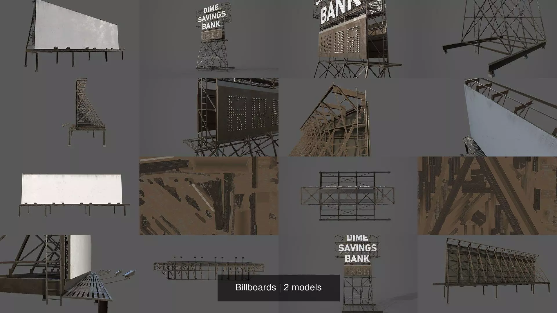Billboards billboard 3D Model Collection_0