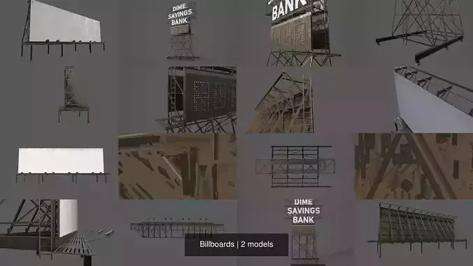 Billboards billboard 3D Model Collection