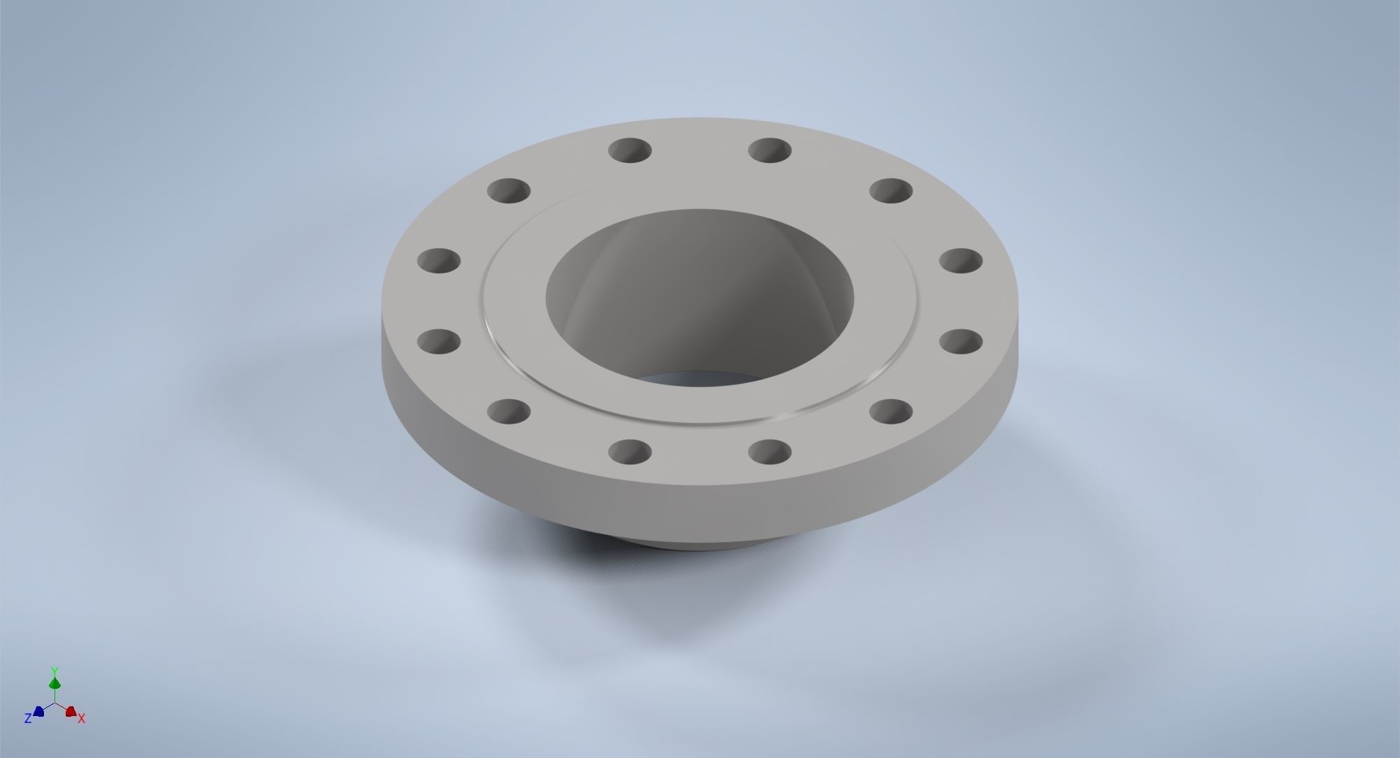 Weld-neck flanges 6 inches ASME-ANSI 3D model 3D printable | CGTrader