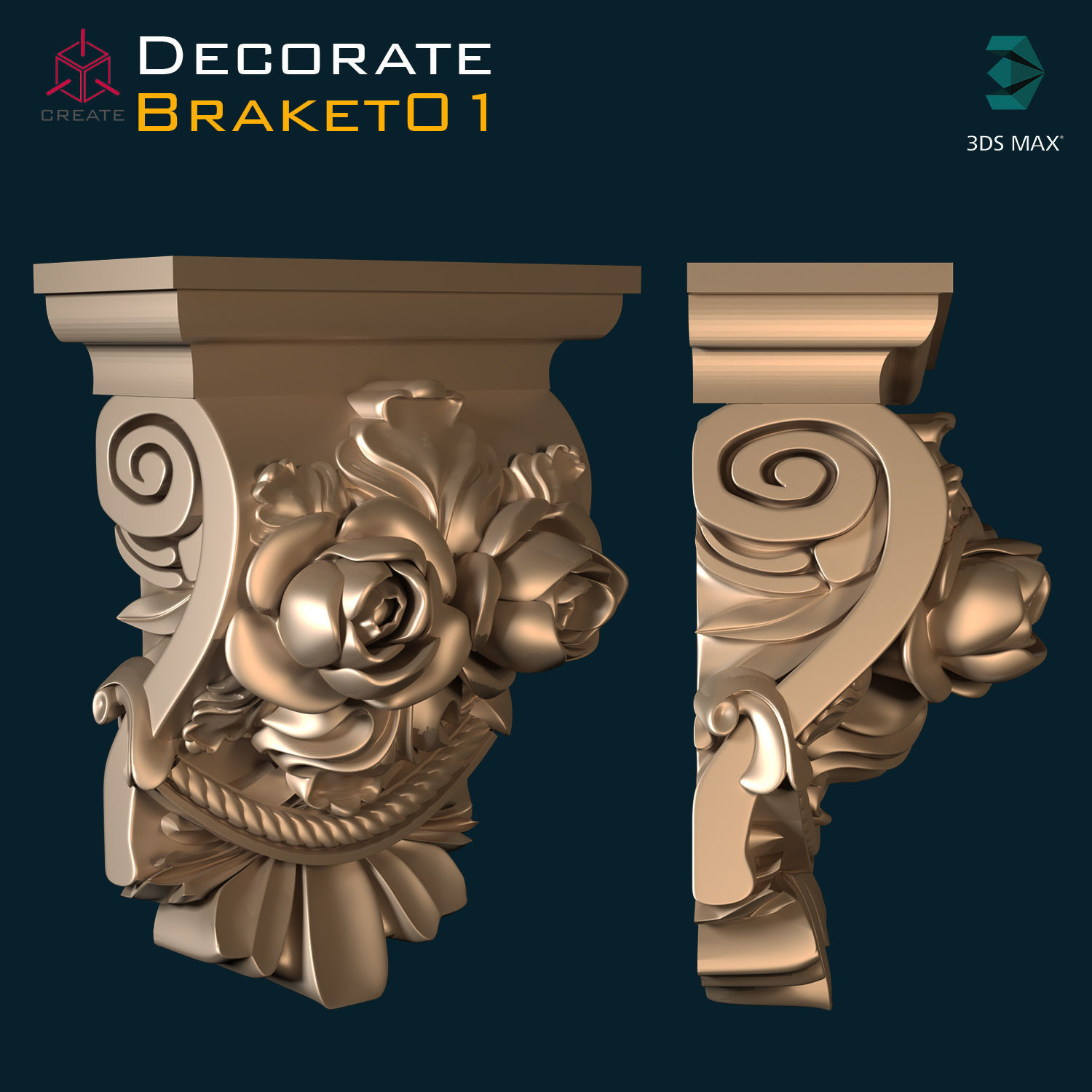 Bracket 01 3D model_1