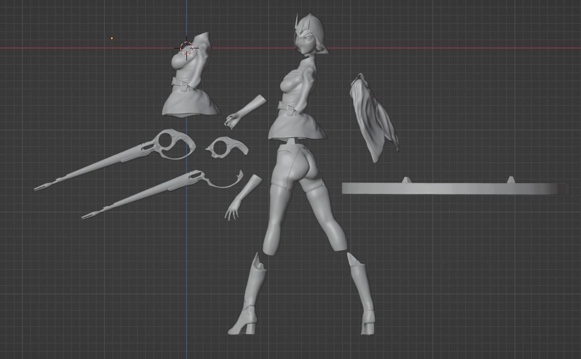 Gundam Kycilia Zabi  3D print model_2