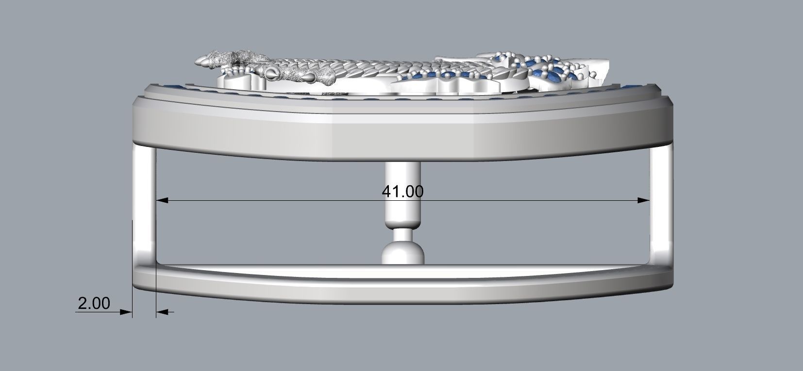 Belt 01 - dragon belt 3D print model_5
