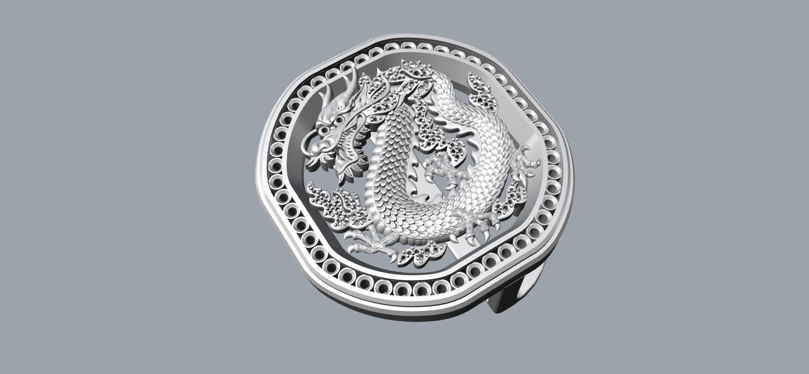 Belt 01 - dragon belt 3D print model_10
