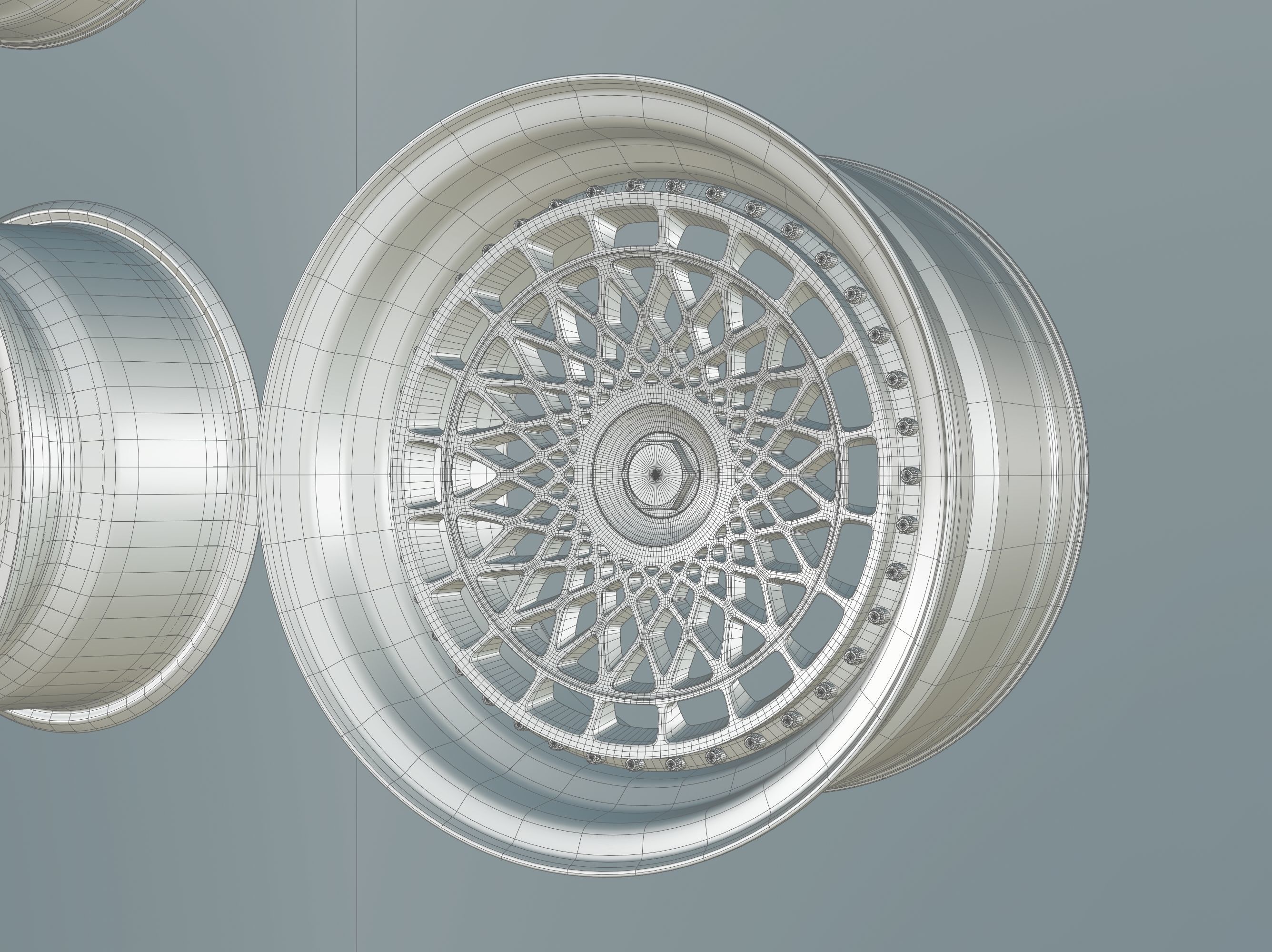 Rotiform  6 rims pack High and Low poly Low-poly 3D model_11