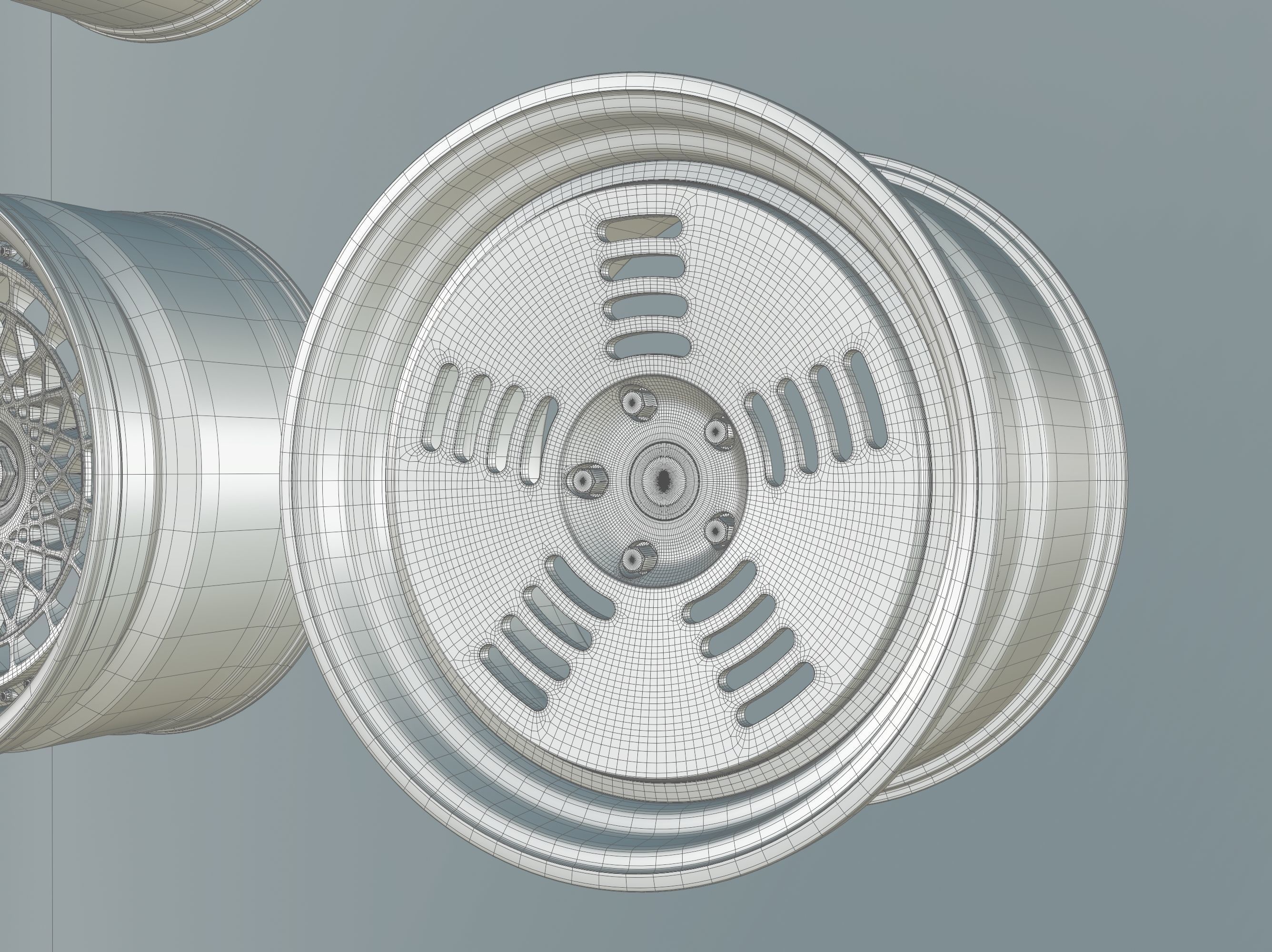 Rotiform  6 rims pack High and Low poly Low-poly 3D model_12