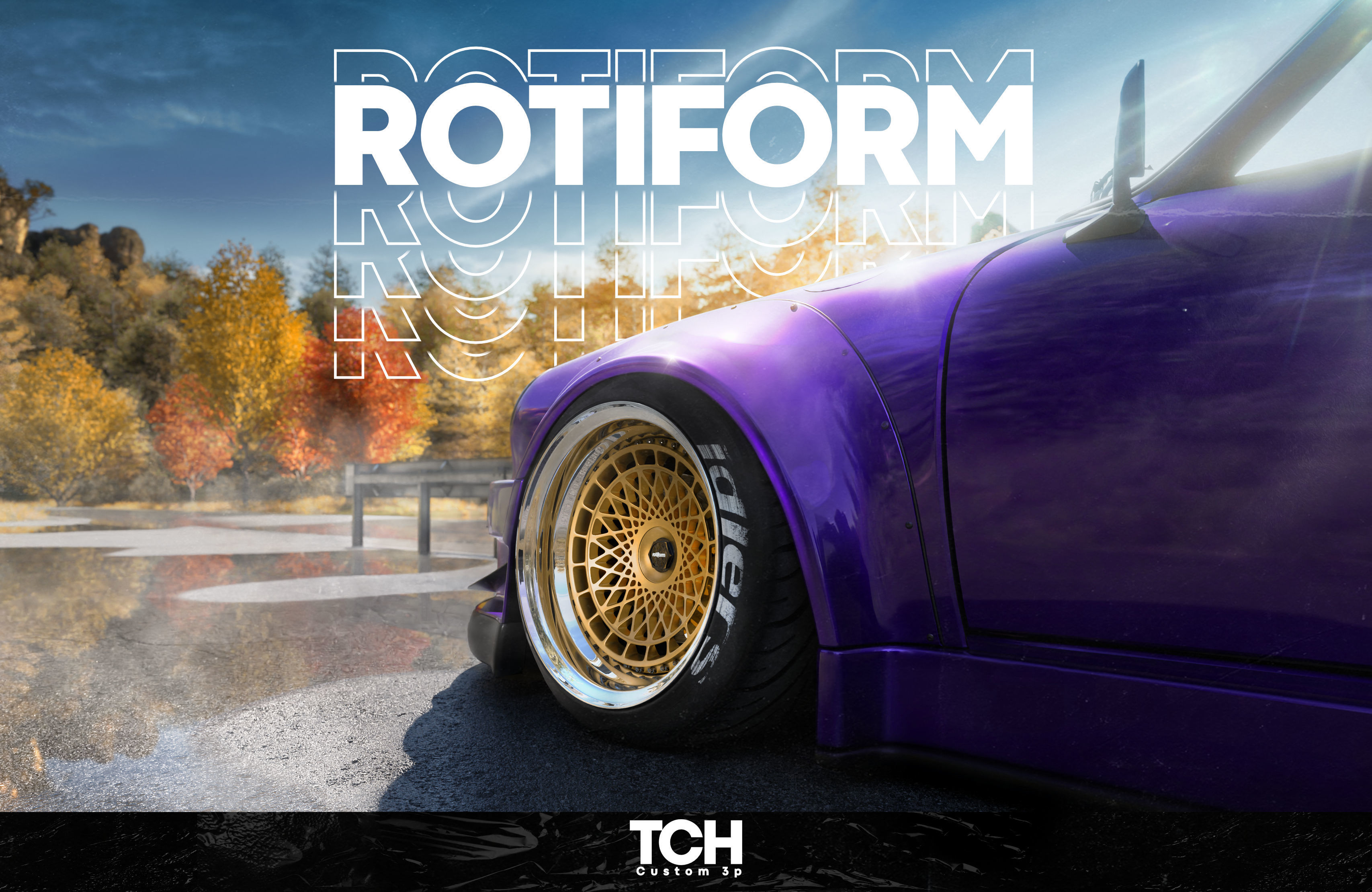 Rotiform  6 rims pack High and Low poly Low-poly 3D model_4