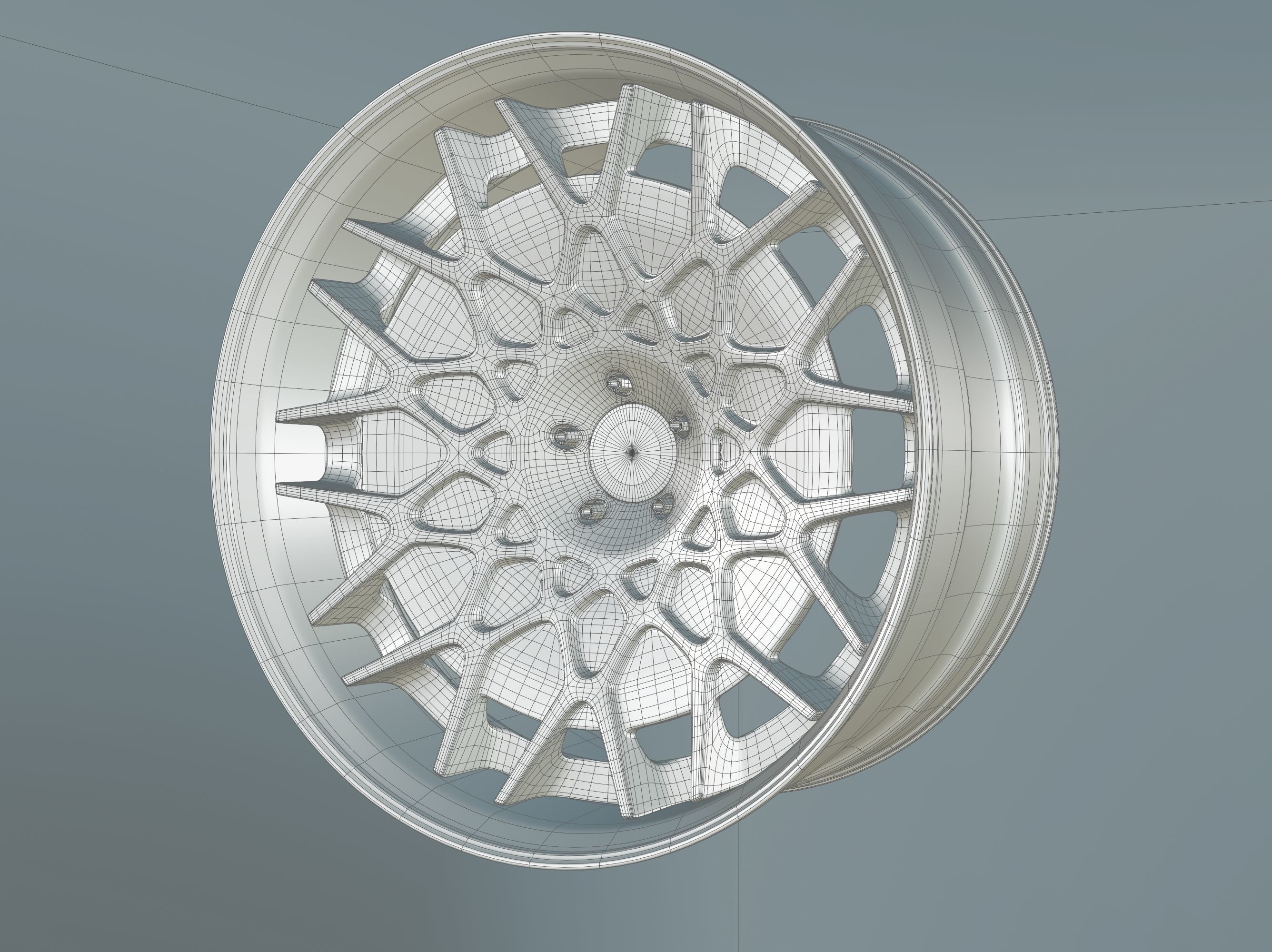 Rotiform  6 rims pack High and Low poly Low-poly 3D model_9