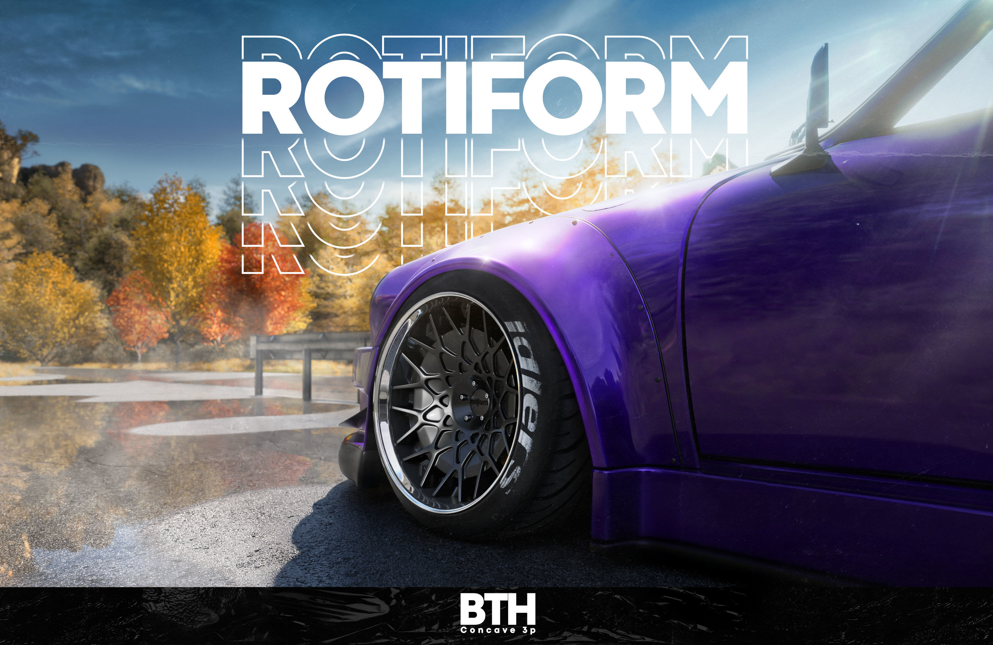 Rotiform  6 rims pack High and Low poly Low-poly 3D model_1