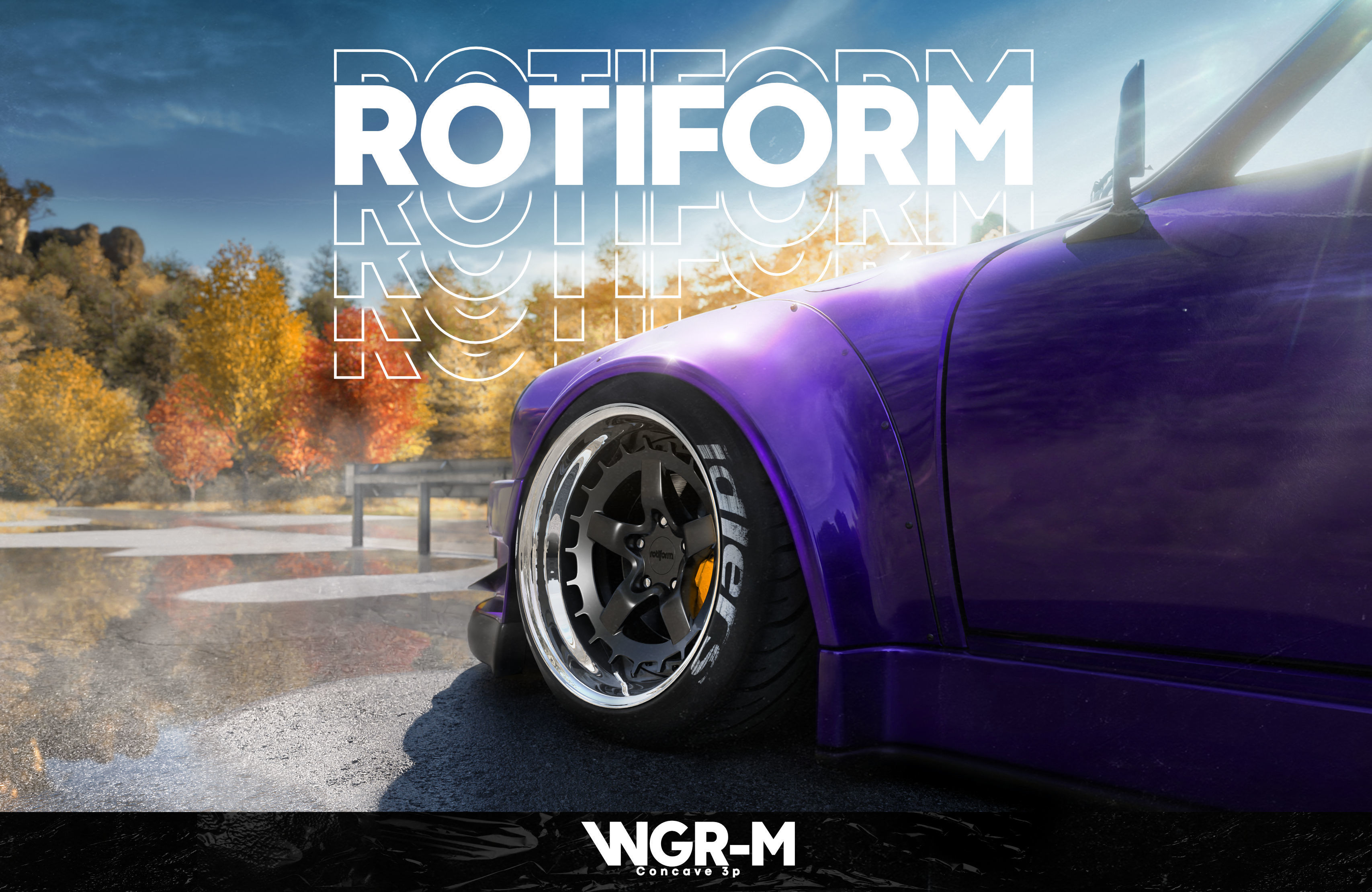 Rotiform  6 rims pack High and Low poly Low-poly 3D model_6