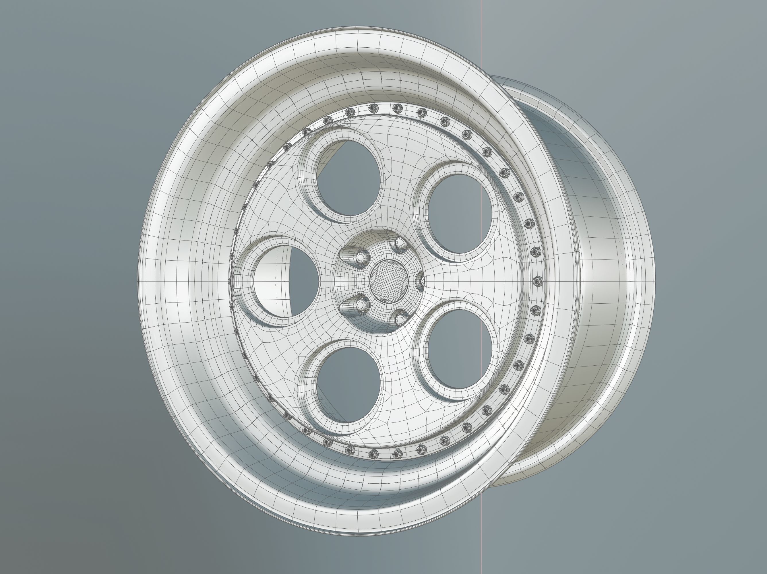 Rotiform  6 rims pack High and Low poly Low-poly 3D model_10