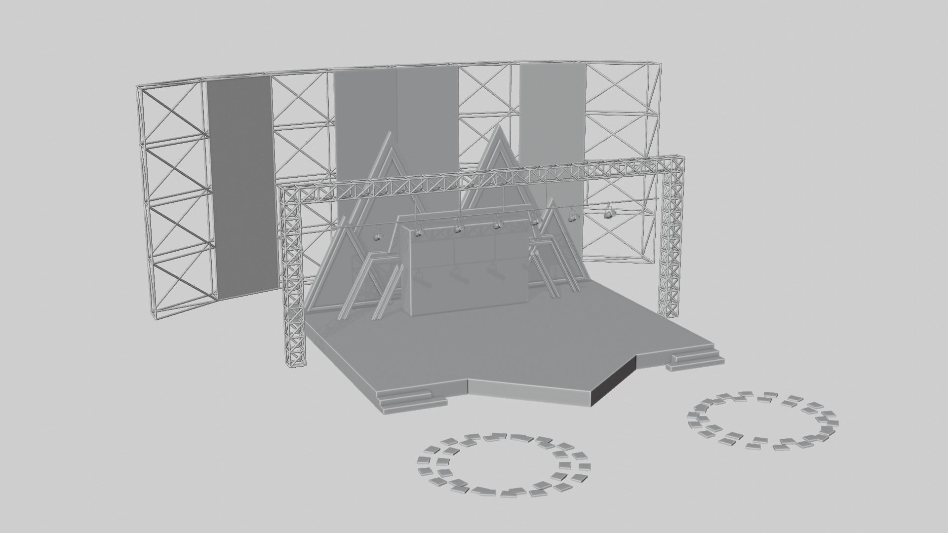 Event Concert Stage Design 3D model_6