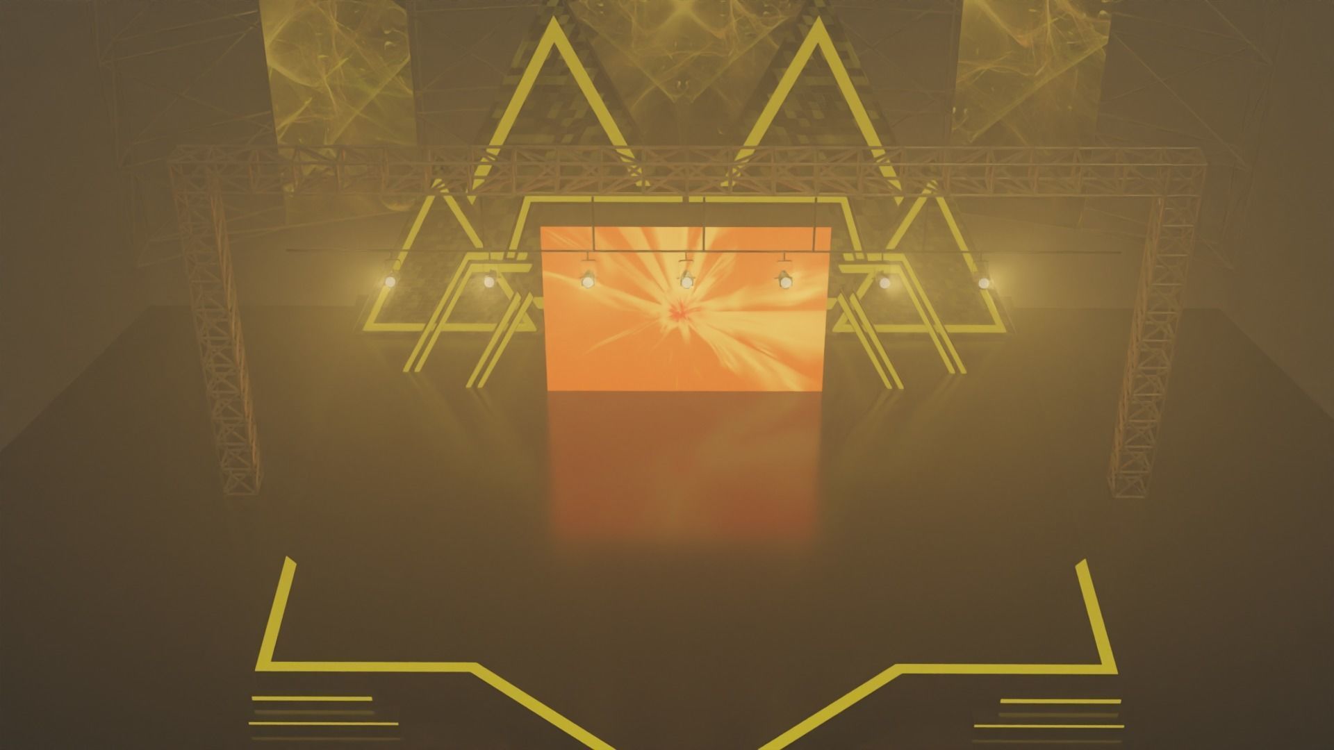 Event Concert Stage Design 3D model_3