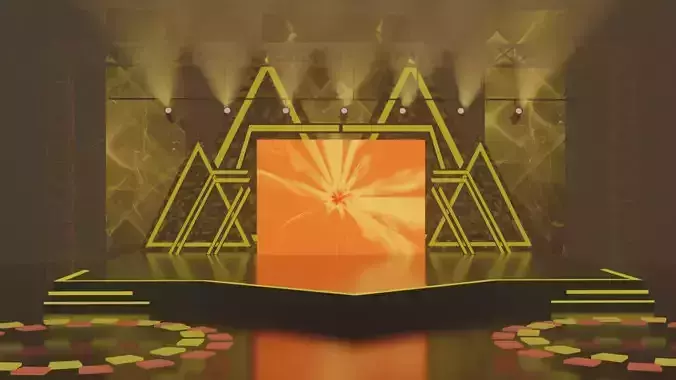 Event Concert Stage Design 3D model