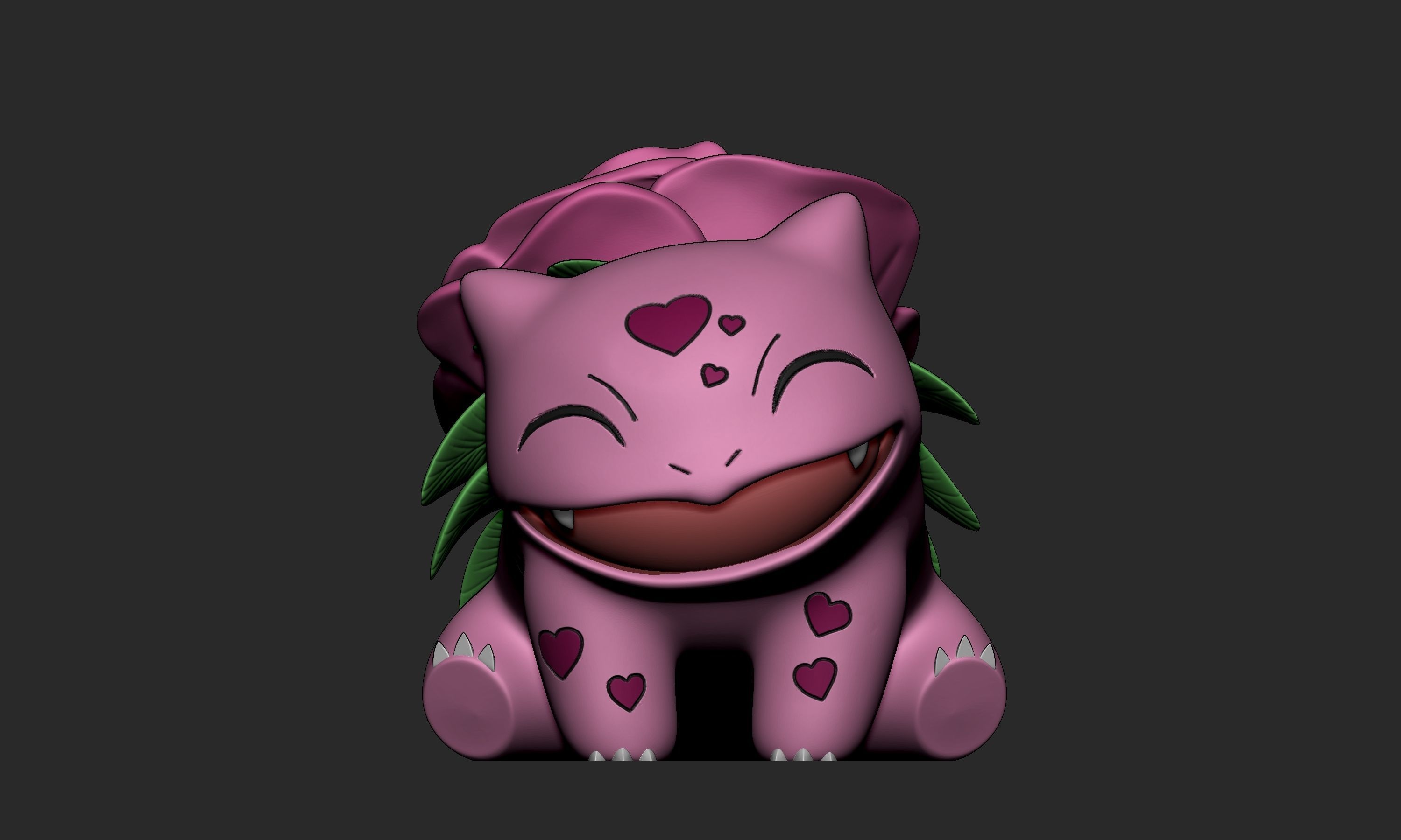 Pokemon - Bulbasaur Valentines Day 3D print model_1