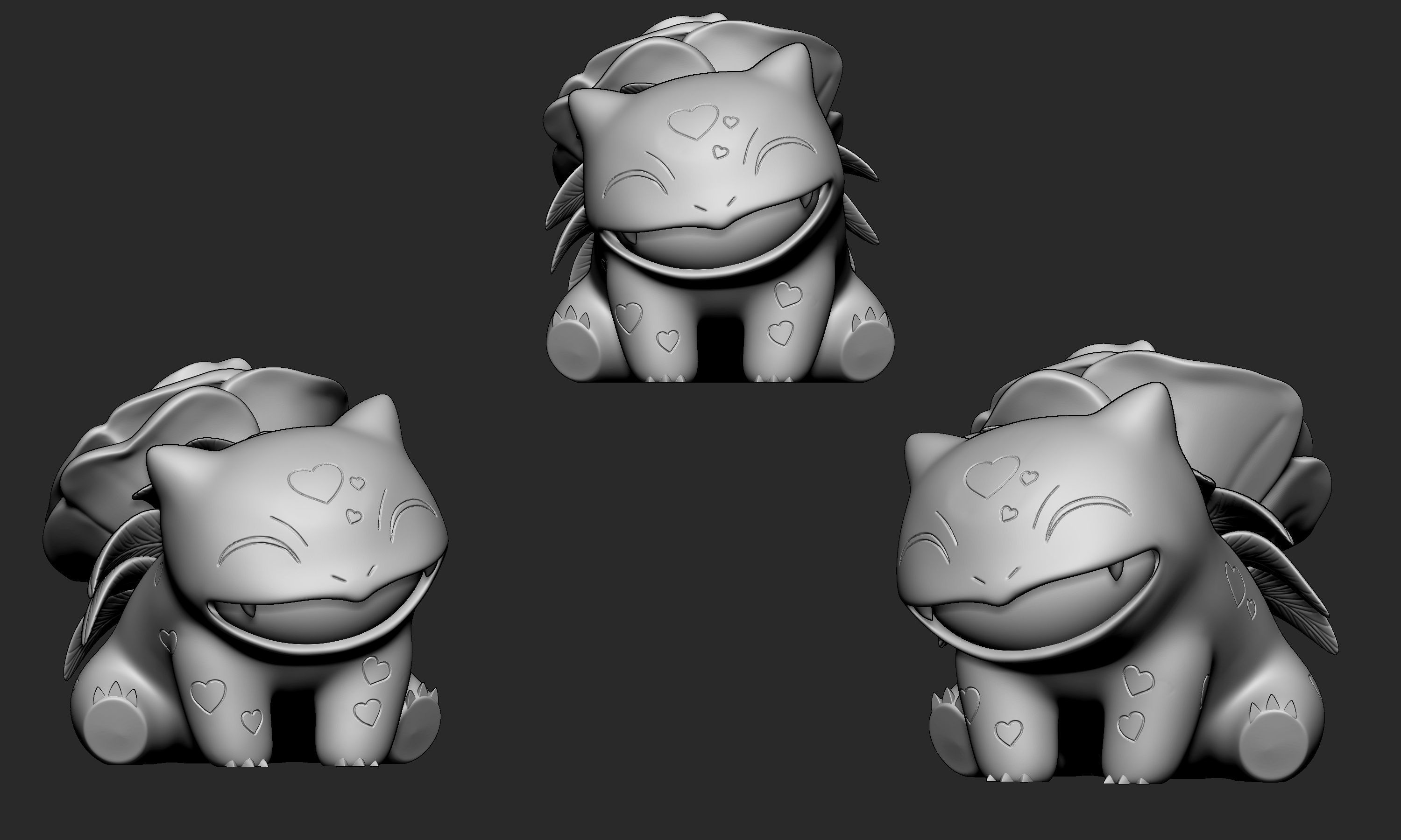 Pokemon - Bulbasaur Valentines Day 3D print model_5