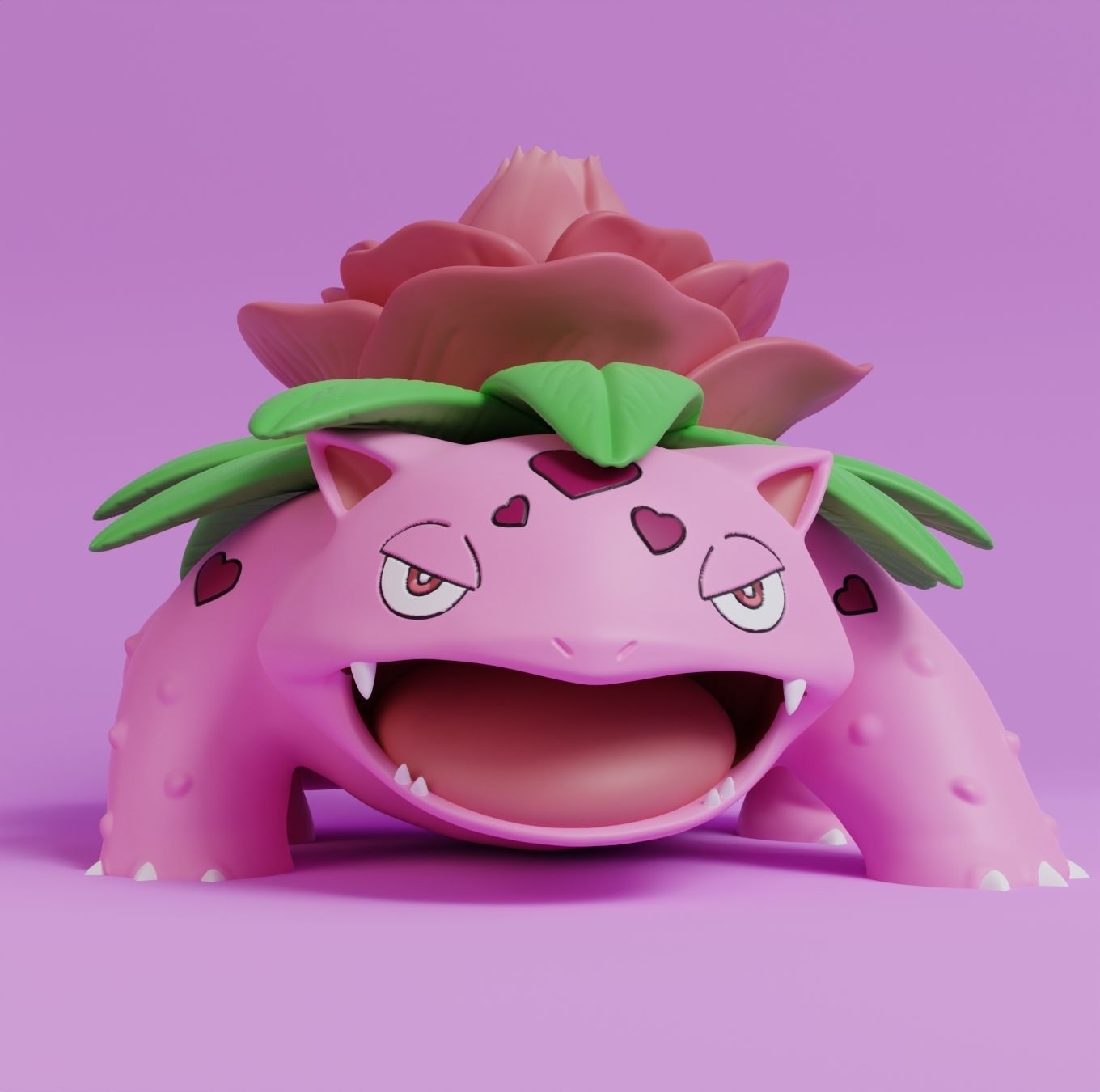 Pokemon - Bulbasaur Ivysaur and Venusaur Valentines Day 3D print model_9