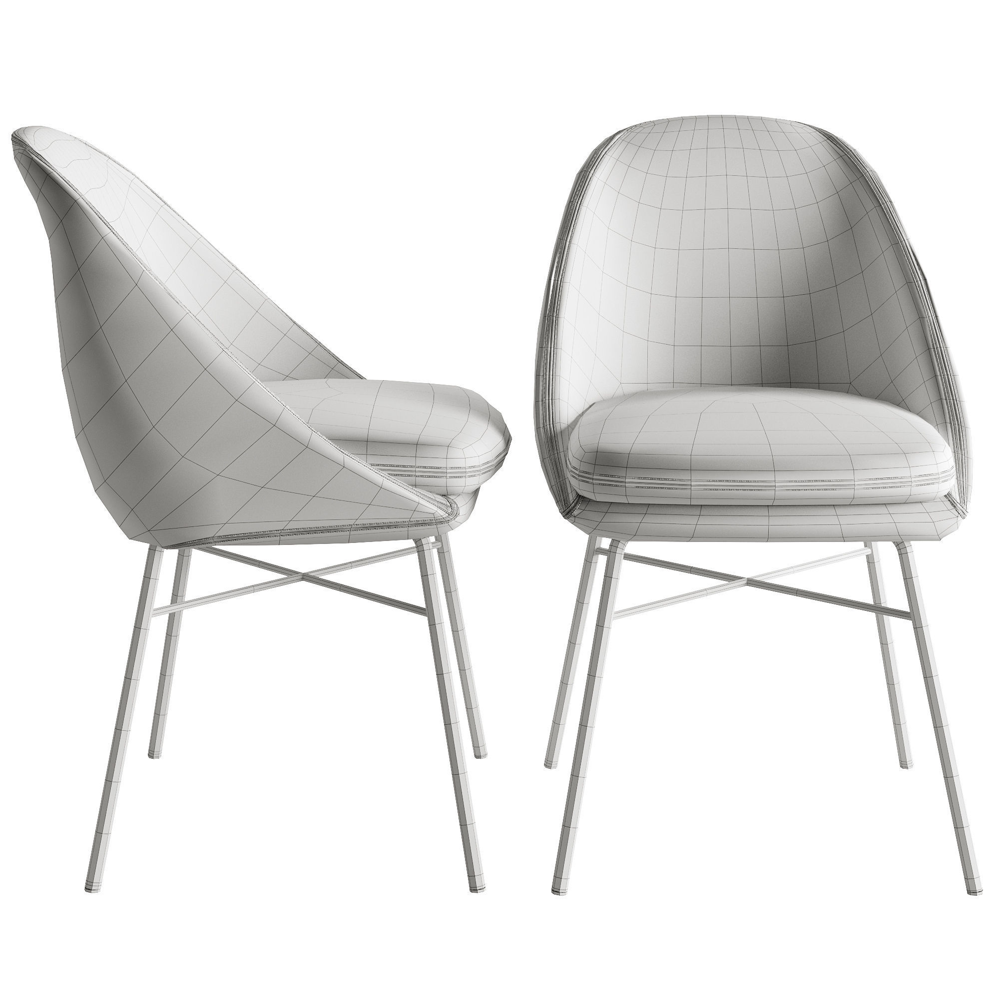 sohoConcept Avanos Cross Armchair 3D model_5